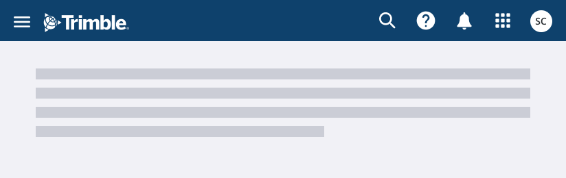 Navbar | Trimble Modus Design System
