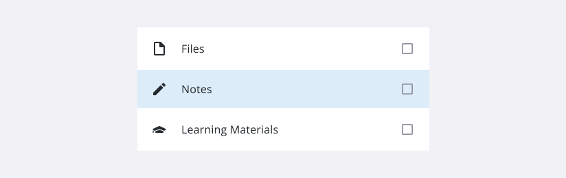 Lists | Trimble Modus Design System